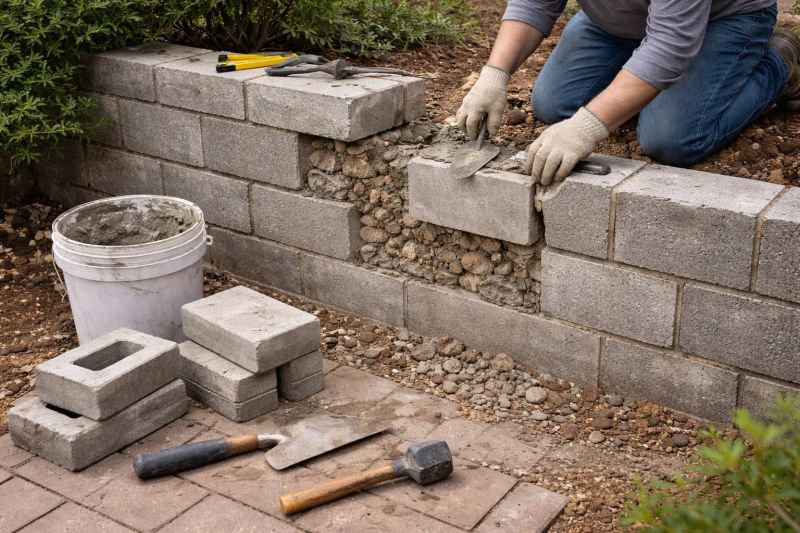 Block Wall Repair in Douglasville, GA