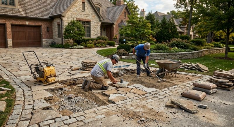 Brick Driveway Repair in Douglasville, GA