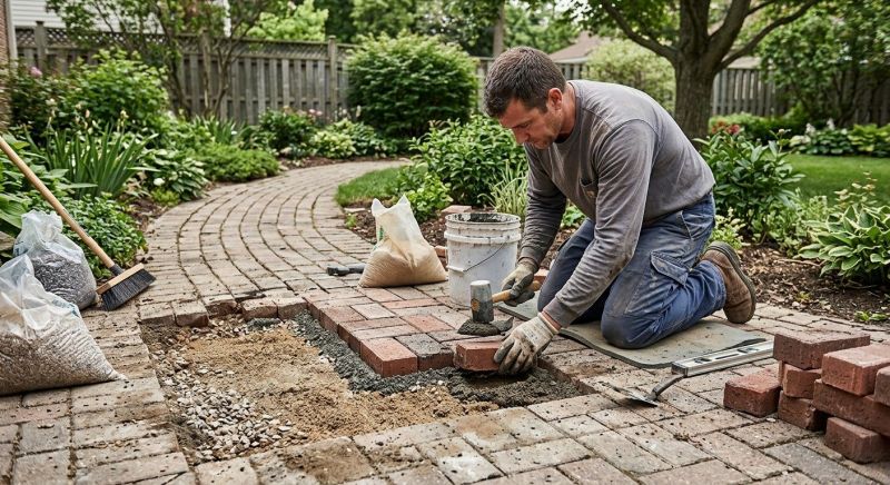Brick Driveway Repair in Douglasville, GA