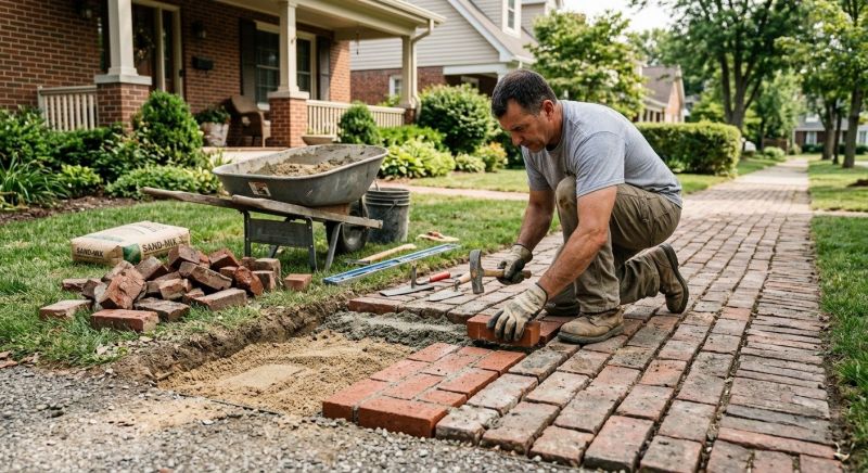 Brick Flatwork Repair in Dallas, GA