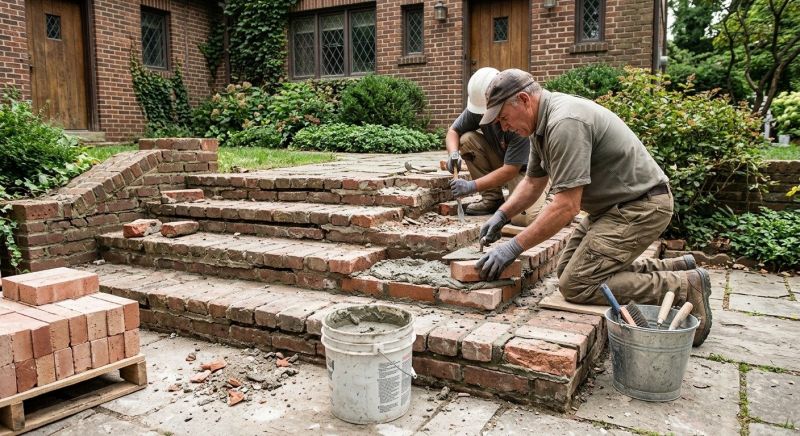 Brick Stairs Repair in Fairburn, GA