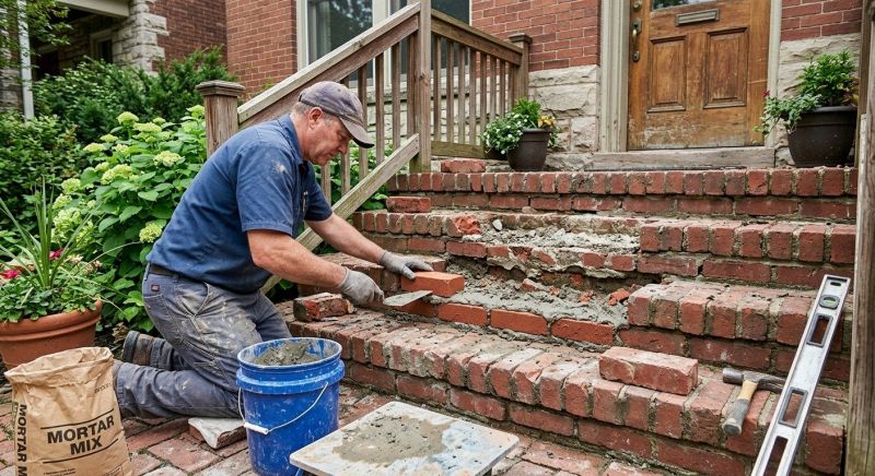 Brick Steps Repair in Douglasville, GA