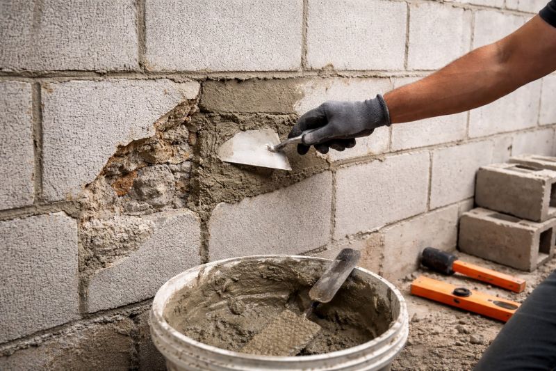 Cinder Block Wall Repair in Fayette County, GA