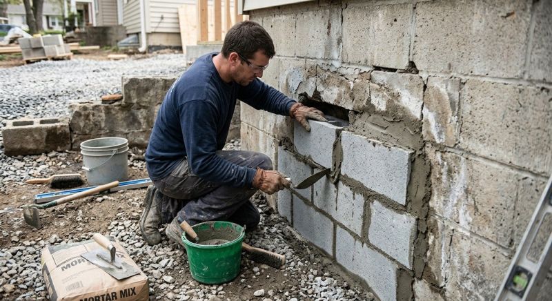 Concrete Block Repair in Peachtree City, GA