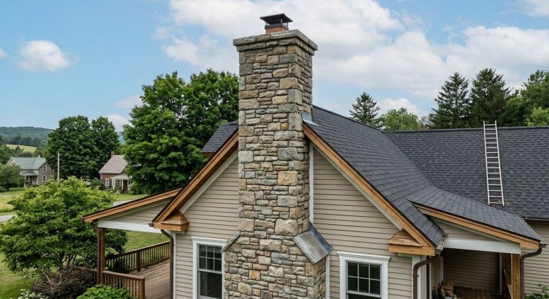 Stone Chimney Installation in Haralson County, GA