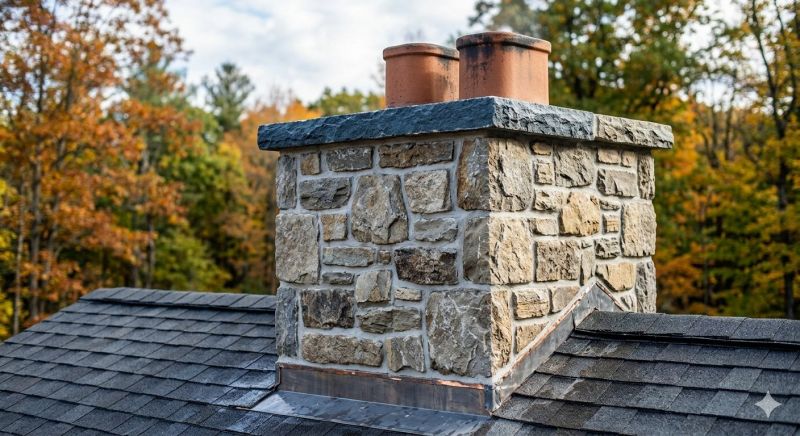 Stone Chimney Installation in Hiram, GA