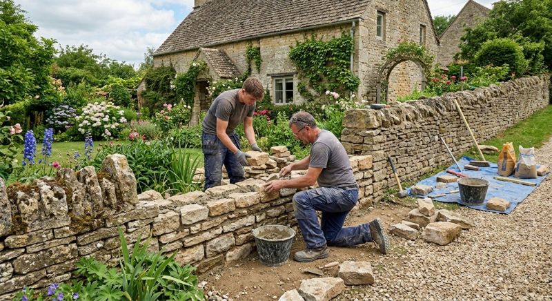 Stone Wall Repair in Mableton, GA